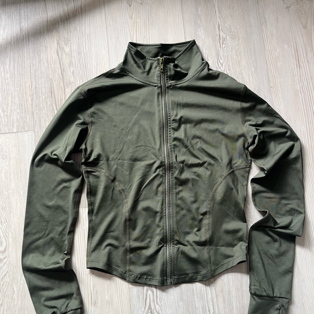 Olive Green Women's Workout Jacket